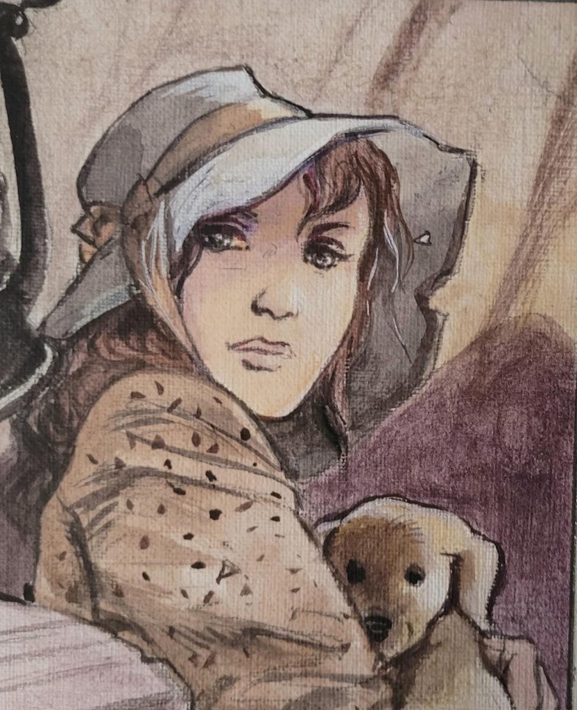 Portrait au chien